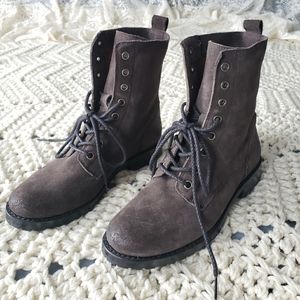 Frye 'Natalie' Grey Suede Boots